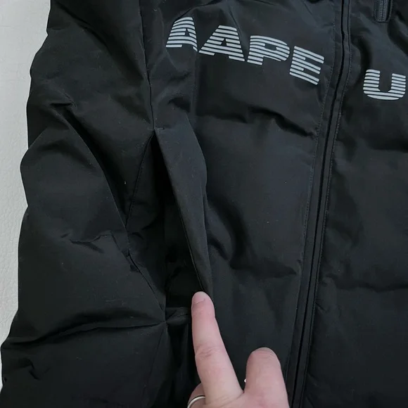 NWT-AAPE by A Bathing Ape (BAPE) Hooded Down Coat - Men L/WomenXL - Picture 7 of 13